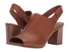 Clarks Deva Jayleen (tan Leather) Women's Toe Open Shoes