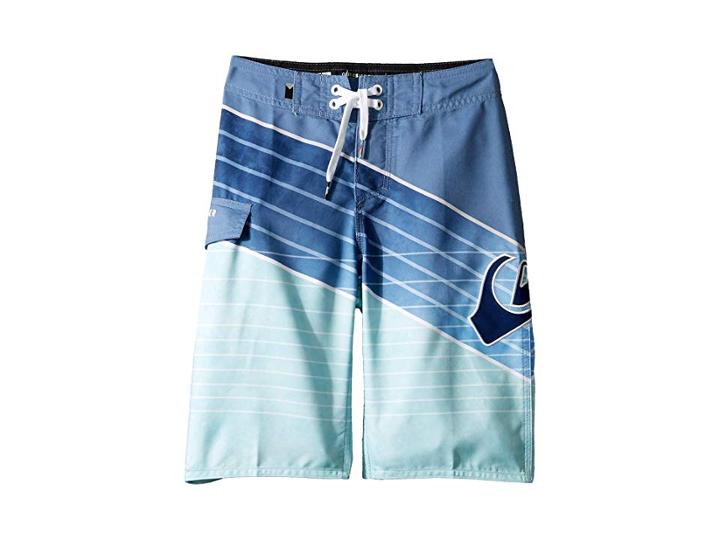 Quiksilver Kids Slash Logo Boardshorts (big Kids) (aquatic) Boy's Swimwear