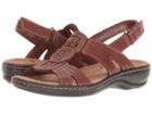 Clarks Leisa Vine (dark Tan Leather) Women's Sandals