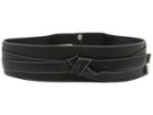 Michael Michael Kors 65mm Faux Obi Wrap Lamb Belt (black/white) Women's Belts