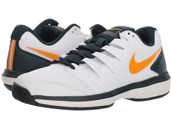 Nike Air Zoom Prestige (white/orange Peel/midnight Spruce) Women's Tennis Shoes