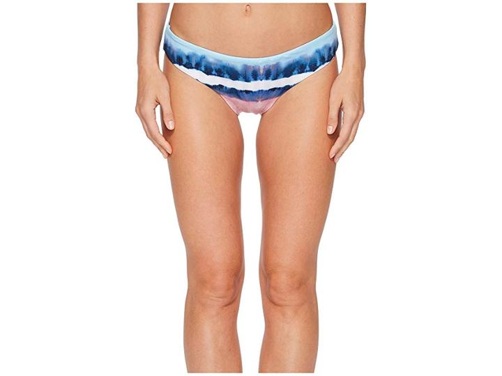 Splendid Tie-dye Stripe Reversible Retro Bikini Bottom (blue) Women's Swimwear