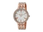 Steve Madden Ladies Roman Numeral Alloy Band Watch Smw183 (rose Gold) Watches