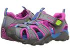 Pediped Canyon Flex (toddler/little Kid/big Kid) (charcoal/pink) Girls Shoes