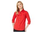 U.s. Polo Assn. Woven Pocket Shirt (racing Red) Women's Clothing