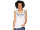 Roper 1812 Cotton Flax Tank Top (white) Women's Sleeveless