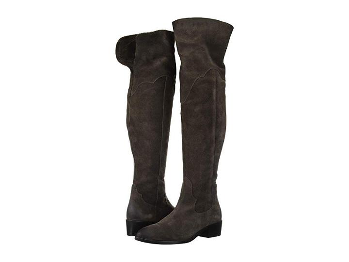 Frye Ray Over The Knee (grigio Suede) Women's  Boots