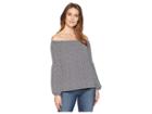 Michael Michael Kors Mini Leopard Off Shoulder Top (white/black) Women's Clothing