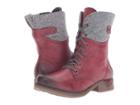 Rieker 79604 (wine/granit Eagle/filz) Women's  Boots