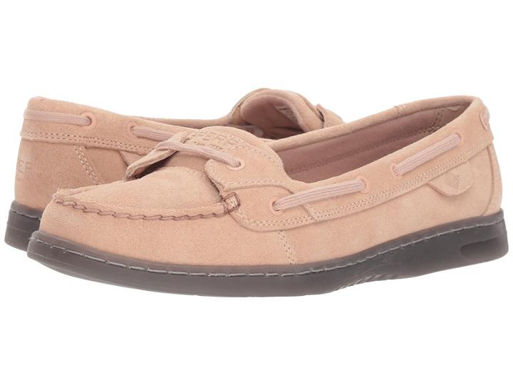 Sperry Angelfish Suede (rose Dust) Women's Shoes