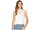 Bb Dakota Mulholland Drive Lace Tank Top (ivory) Women's Sleeveless