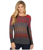 Nic+zoe Sunset Top (multi) Women's Sweater