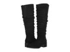Kenneth Cole Reaction Salt Slouch Boot (black Microsuede) Women's Boots