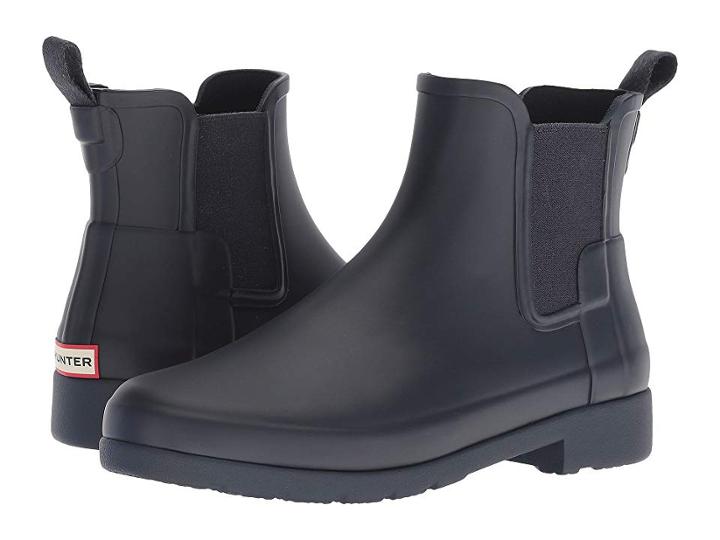Hunter Original Refined Chelsea Boots (navy) Women's Boots