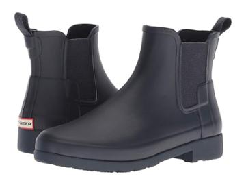 Hunter Original Refined Chelsea Boots (navy) Women's Boots