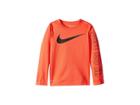 Nike Kids Swoosh Just Do It Dri-fit Thermal (little Kids) (bright Crimson) Boy's Clothing