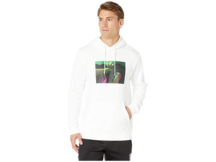 Adidas Originals Tropical 3d Hoodie (white) Men's Sweatshirt