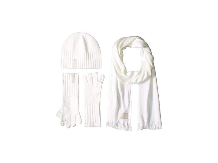 Calvin Klein Three-piece Basic Set (cream) Beanies