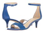 Nine West Leisa Heel Sandal (blue Leather) Women's Shoes