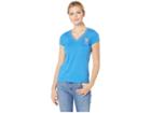 U.s. Polo Assn. V-neck Big Logo Tee (campanula Blue) Women's Clothing