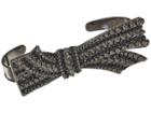 Steve Madden Casted Ribbon Handlet (black) Bracelet