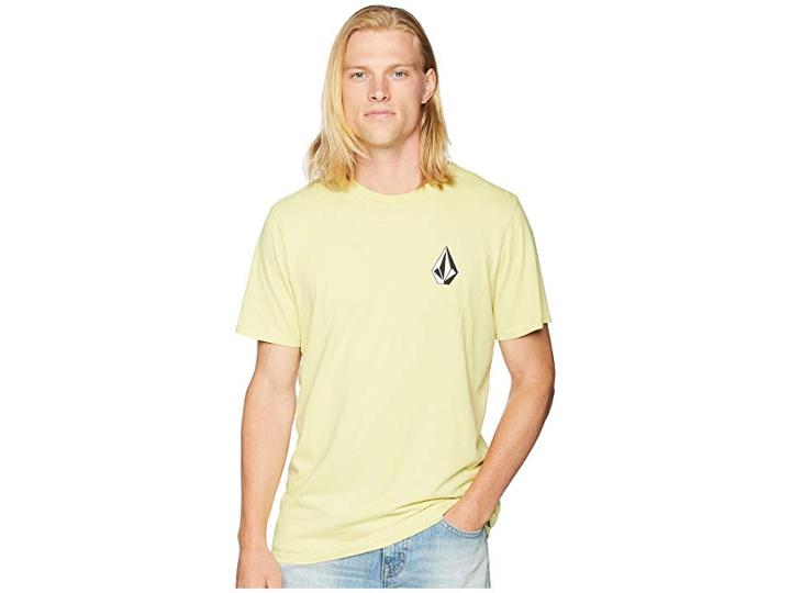 Volcom Deadly Stone Short Sleeve Tee (acid Yellow) Men's T Shirt