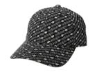 Adidas Originals Originals Relaxed Strapback Hat (black/white Monogram) Caps