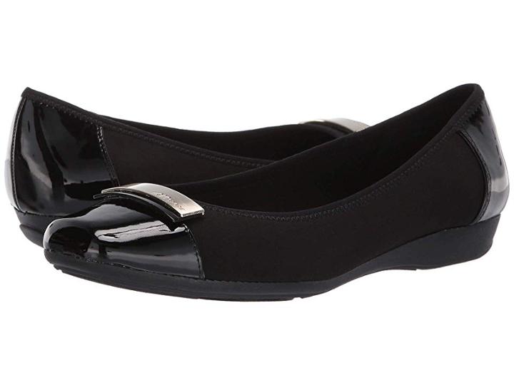 Anne Klein Sport Unwrap Flat (black) Women's Shoes