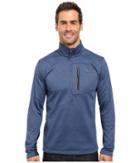 The North Face Canyonlands 1/2 Zip Pullover (shady Blue Heather) Men's Sweatshirt