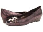 Trotters Laurel (dark Brown Distressed Metallic Leather) Women's 1-2 Inch Heel Shoes