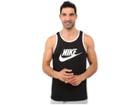 Nike Ace Logo Tank Top (black/white/white) Men's Sleeveless