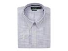 Lauren Ralph Lauren Classic No Iron Button Down With Pocket Dress Shirt (sky Blue/white) Men's Long Sleeve Button Up