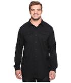 Columbia Big And Tall Silver Ridge Lite Long Sleeve Shirt (black) Men's Long Sleeve Button Up