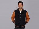 Buffalo David Bitton - Wool Varsity W/ Pu Sleeves (dark Navy