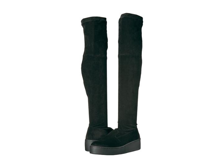 Clergerie Tinatu (black Suede Stretch) Women's Shoes