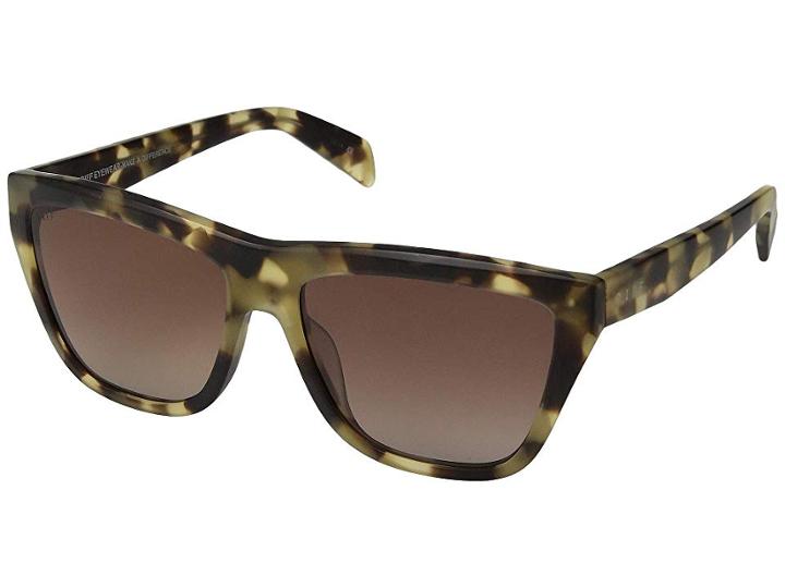 Diff Eyewear Harper (moss Havana/brown) Fashion Sunglasses