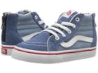 Vans Kids Sk8-hi Zip (toddler) ((denim Two-tone) Blue/true White) Boys Shoes