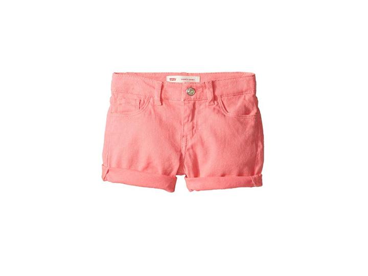 Levi's(r) Kids Summer Love Midi Short (little Kids) (strawberry Pink) Girl's Shorts