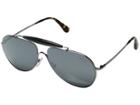 Prada 0pr 56ss (gunmetal/grey Silver Mirror) Fashion Sunglasses