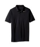 Nike Kids Victory Polo (big Kids) (black/flint Silver) Boy's Short Sleeve Pullover