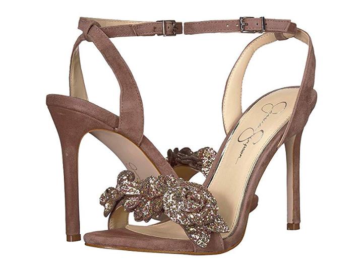 Jessica Simpson Jazzy (mellow Mauve Lux Kid Suede) High Heels