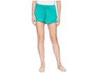 Jack By Bb Dakota Quinn Tie Front Shorts (emerald Green) Women's Shorts