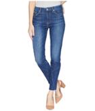 7 For All Mankind The High-waist Ankle Skinny W/ Architecture Cut Off Hem In Saguaro (saguaro) Women's Jeans
