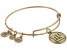 Alex And Ani New York Giants Logo Charm Bangle (rafaelian Gold Finish) Bracelet