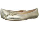 Nine West Batoka Ballerina Flat (light Gold/light Natural Metallic) Women's Shoes