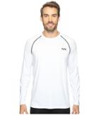 Tyr Long Sleeve Rashguard (white) Men's Swimwear