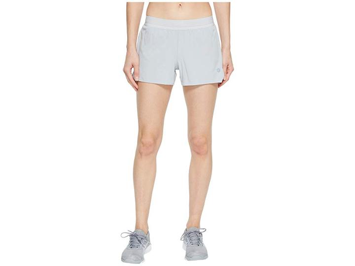 Asics Legends 3.5 Woven Shorts (mid Grey Heather) Women's Shorts