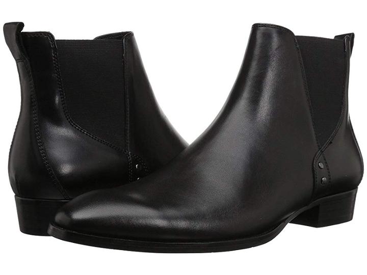 Madden By Steve Madden Simon (black Leather) Men's Pull-on Boots