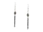 Dee Berkley Gemstone Labradorite Dangle Earrings (silver) Earring