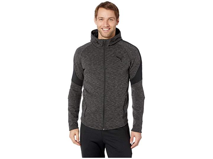 Puma Evostripe Full Zip Hoodie (puma Black) Men's Sweatshirt